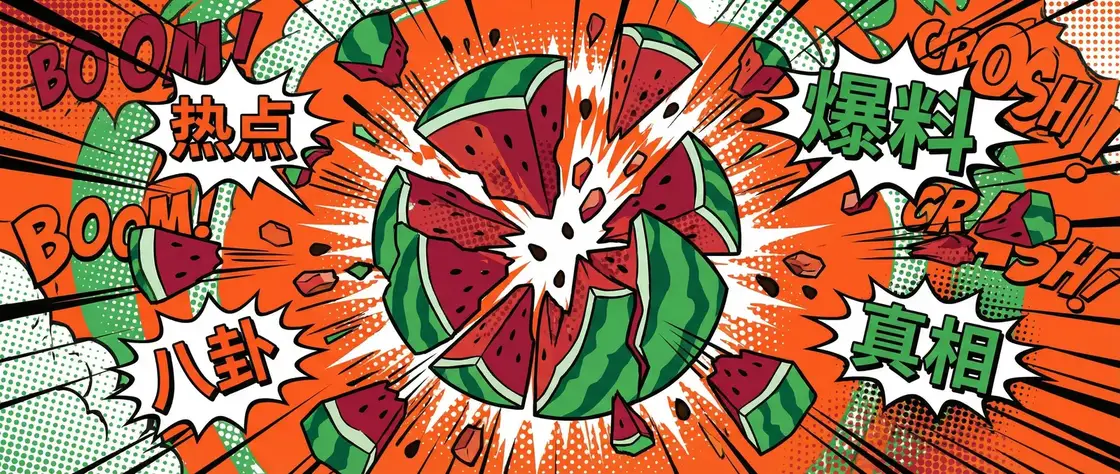 今日看料 - 今日吃瓜专题，网友热议每日更新 今日头瓜爆炸漫画横幅